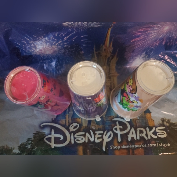 Disney World EPCOT 2021 Flower Garden Festival 3 Tumbler Cup Figment Minnie Bee - Picture 5 of 5